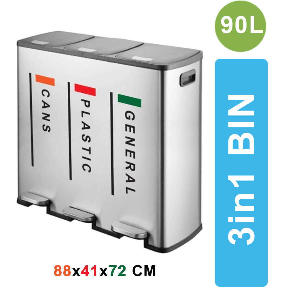 JFMR-90L - 3 in 1 Steel BIN