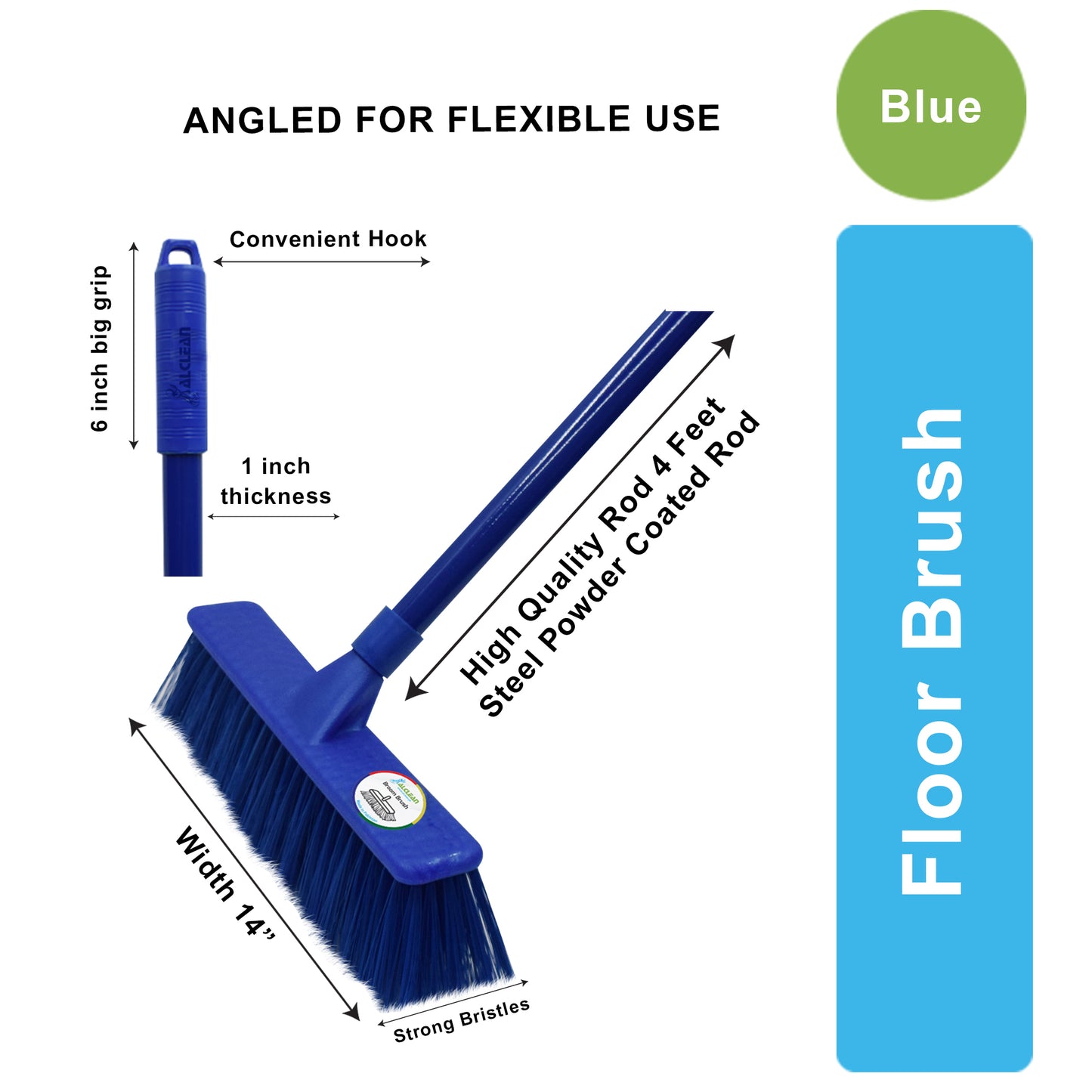 FB-080-BlUE - FLOOR BRUSH (SET)