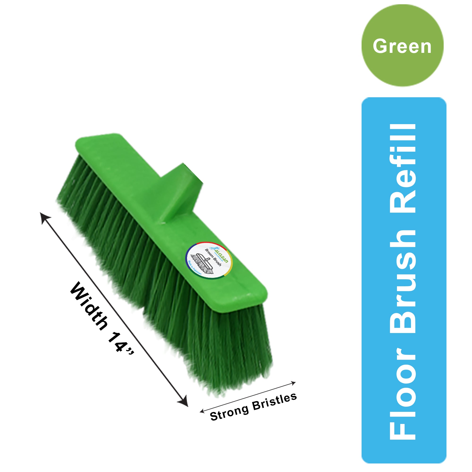 FB-080-GREEN - FLOOR BRUSH (REFILL)