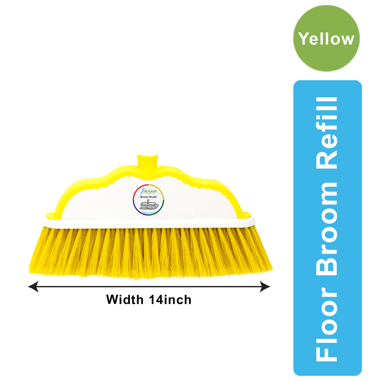 FB-085-YELLOW - FLOOR BROOM (REFILL)