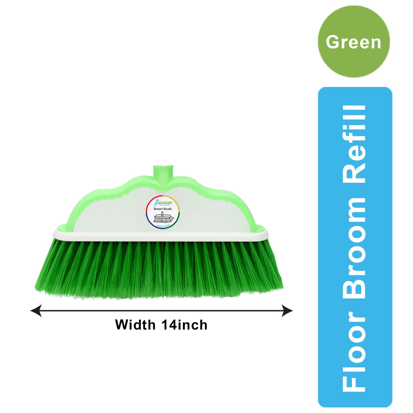FB-085-GREEN - FLOOR BROOM (REFILL)
