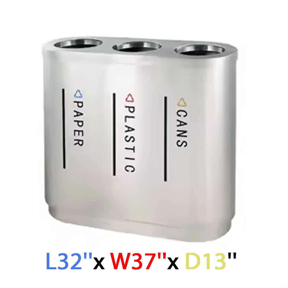 WN-001 - Stainless Steel 3-in-1 Dustbin