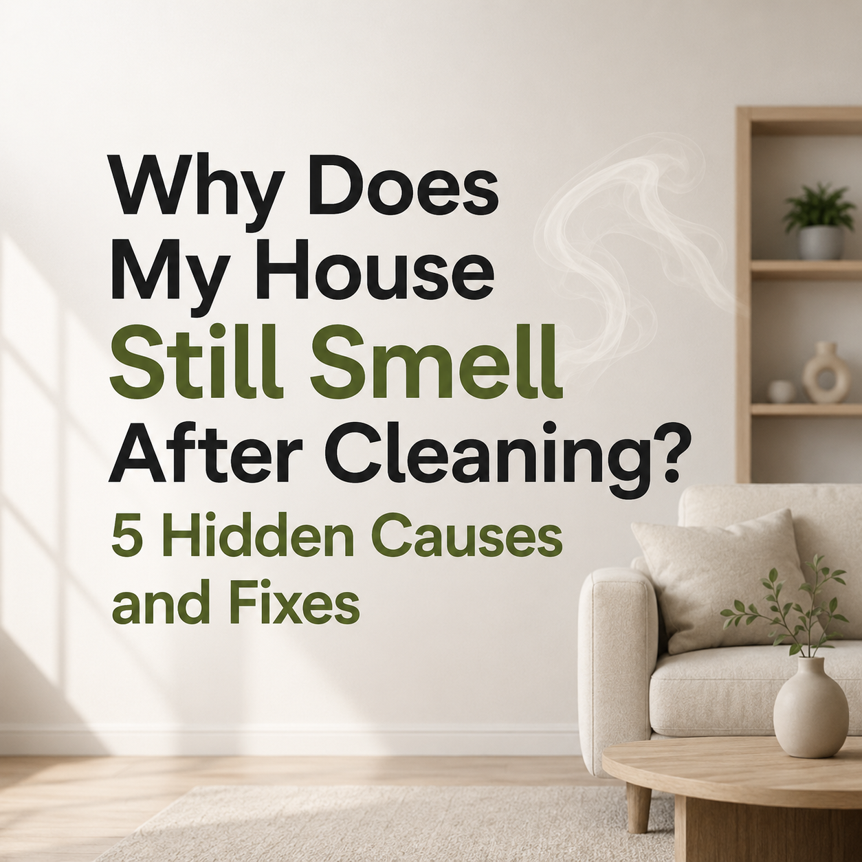 Why Your House Still Smells After Cleaning: 5 Hidden Causes