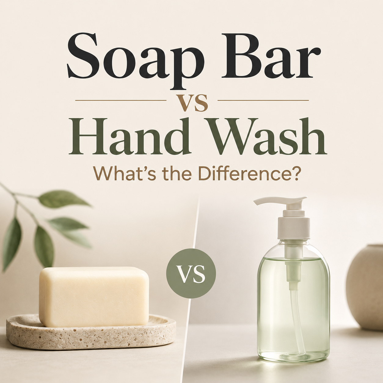 Soap Bar vs Hand Wash: What's the Difference?