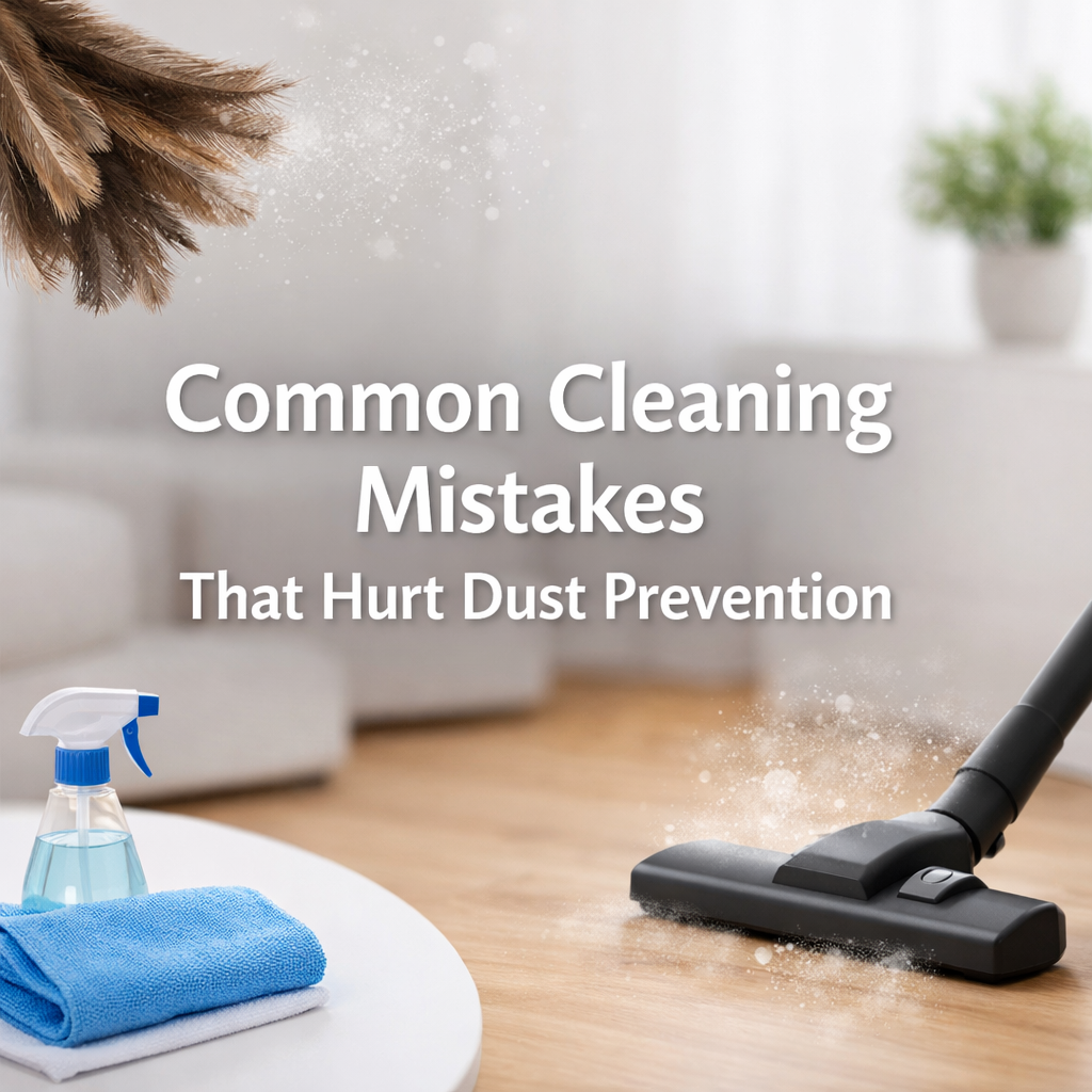 Common Cleaning Mistakes That Hurt Dust Prevention
