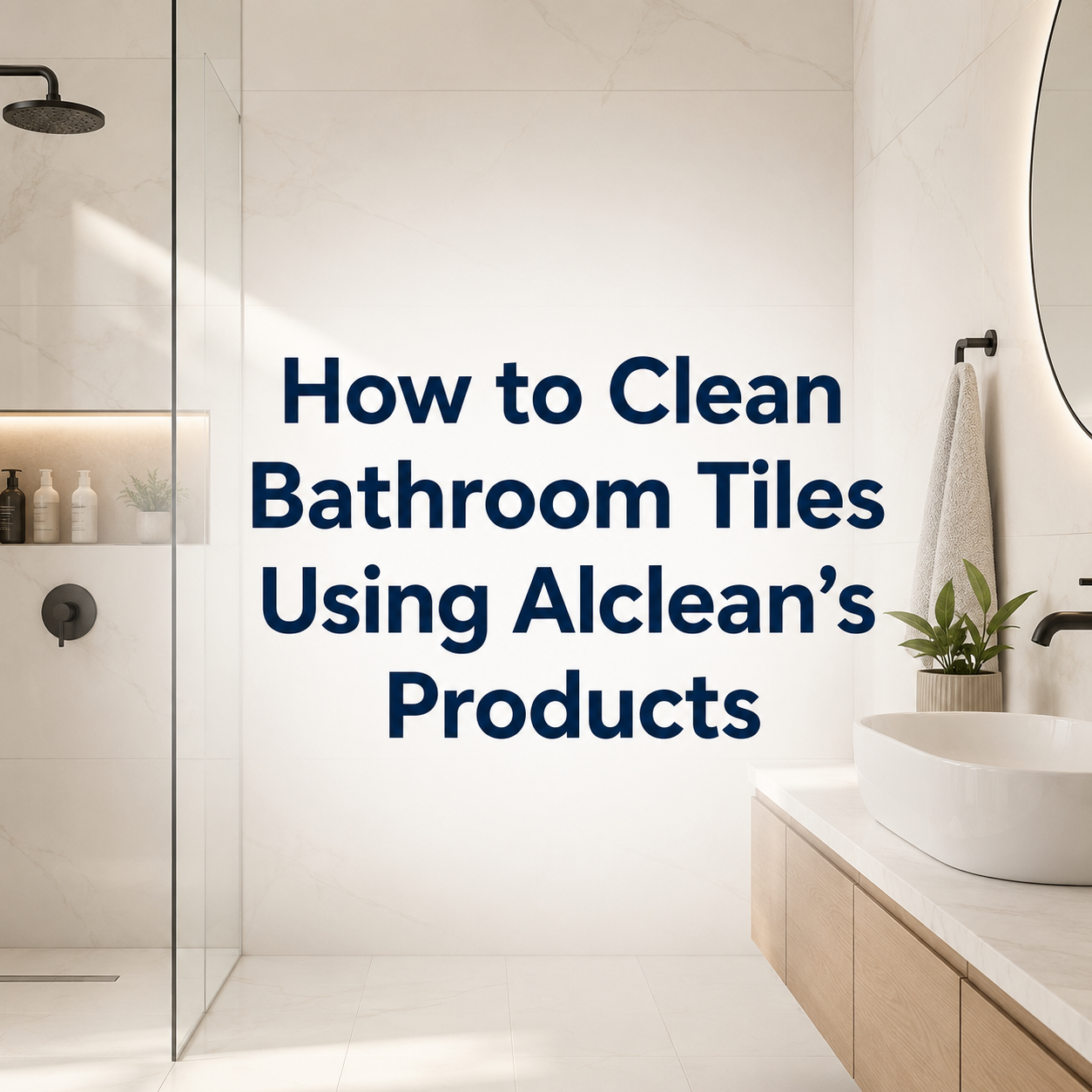How to Clean Bathroom Tiles Using Alclean's Products