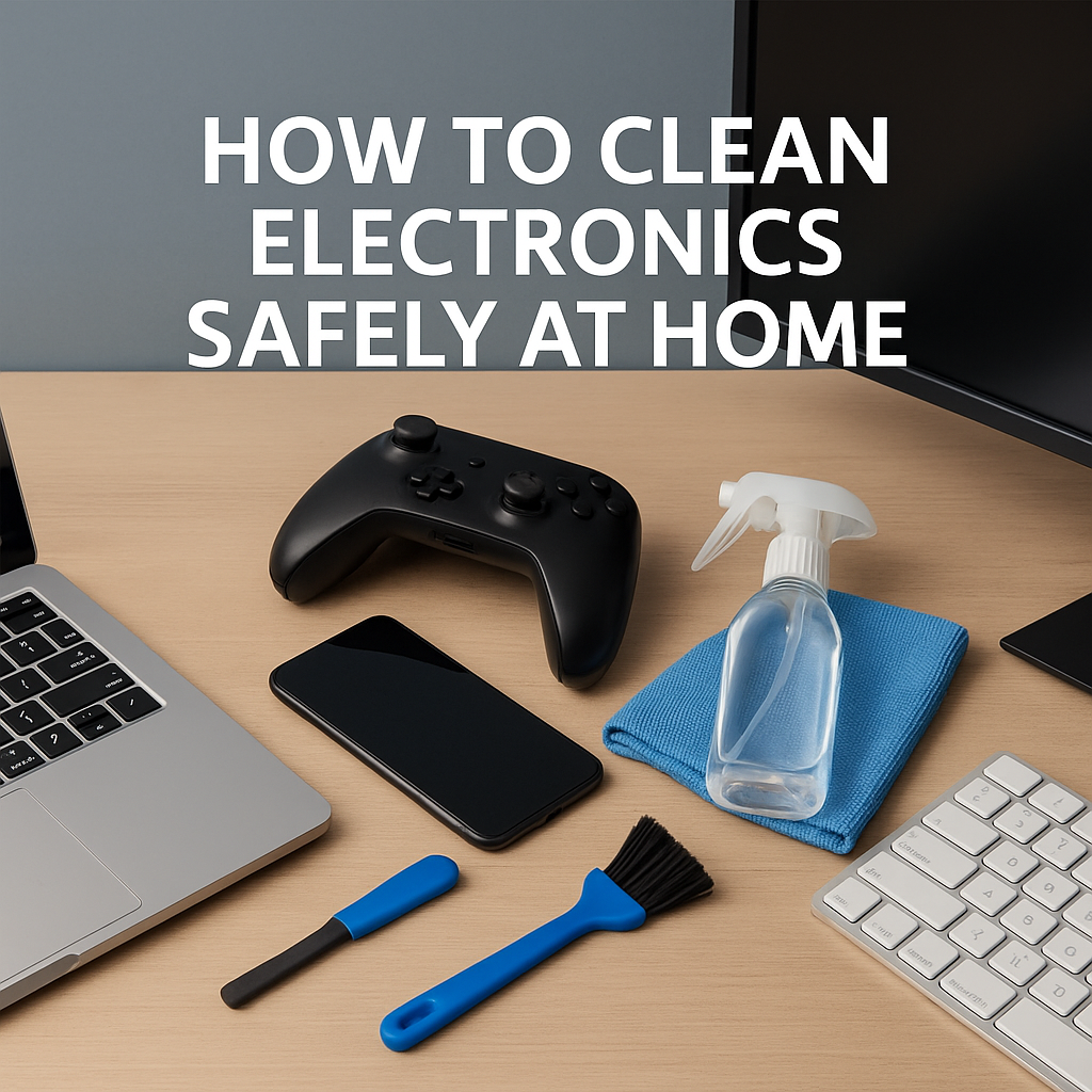 Clean Electronics Workspace How to Clean Electronics Safely at Home
