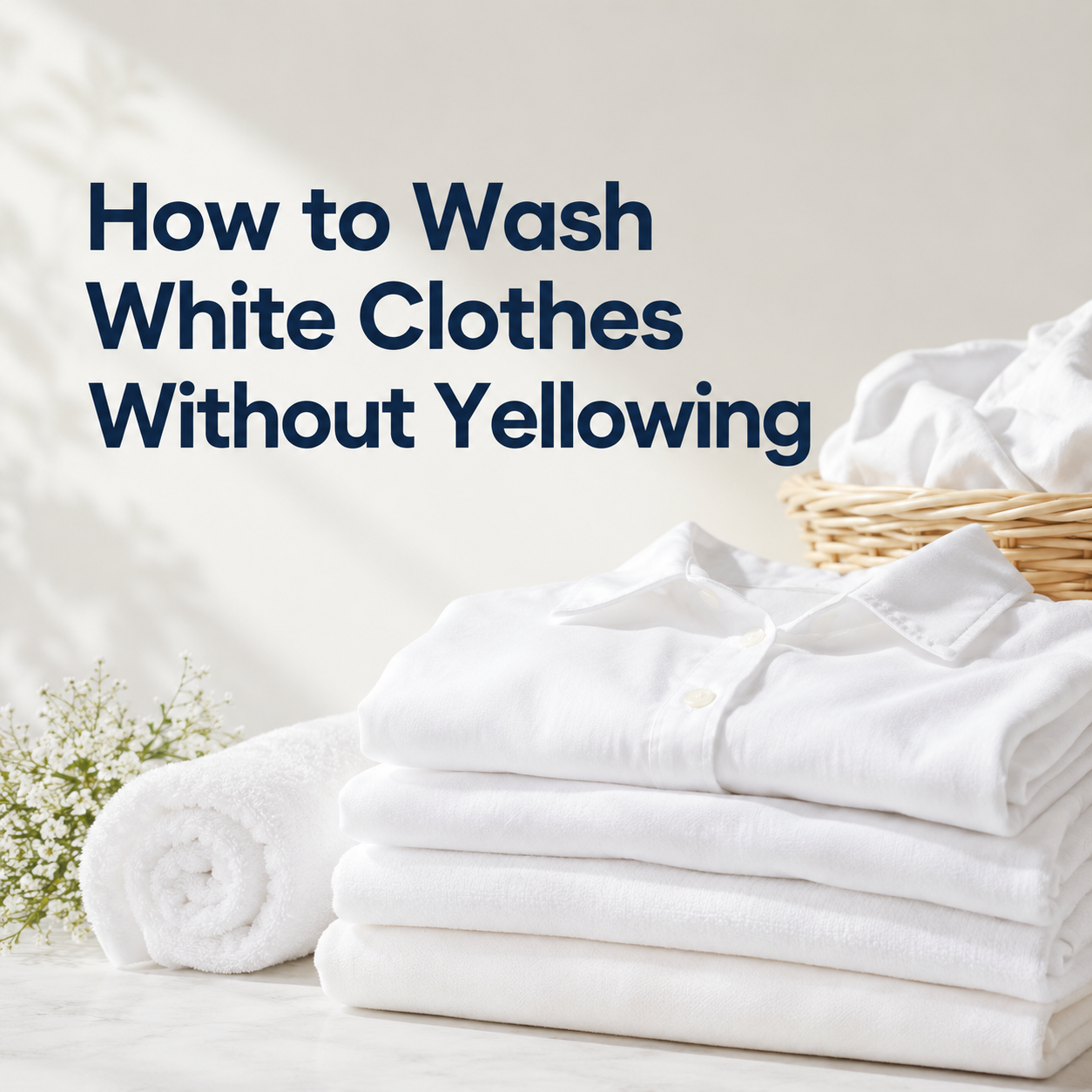 How to Wash White Clothes Without Yellowing