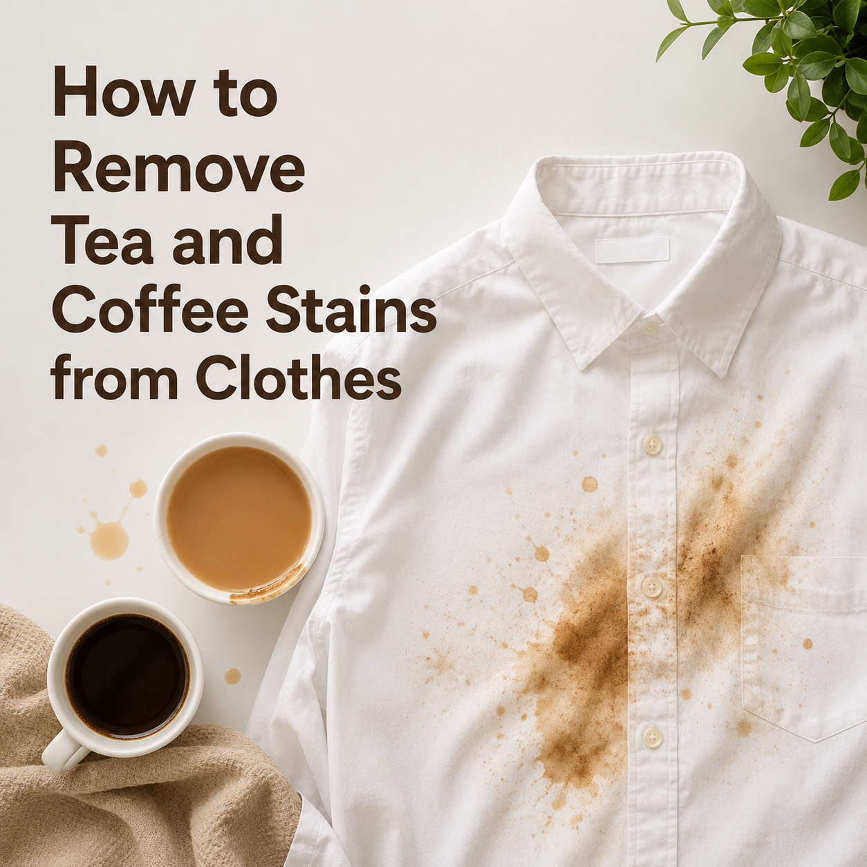 How to Remove Tea and Coffee Stains from Clothes