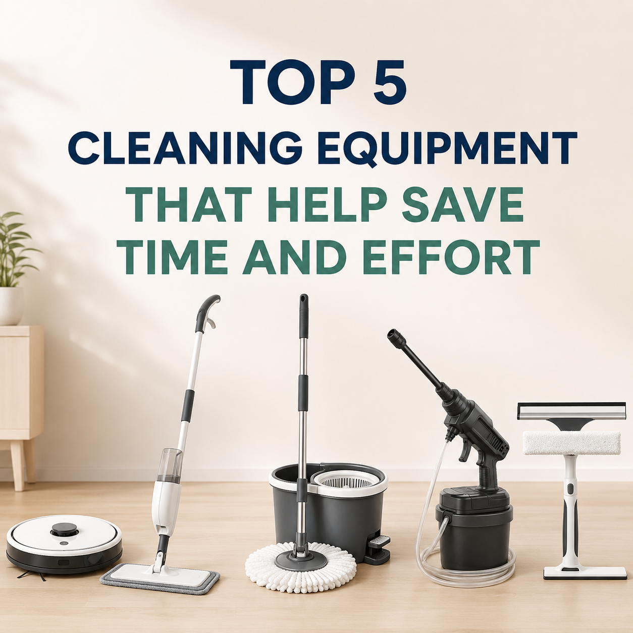 Top 5 Cleaning Equipment That Help Save Time and Effort