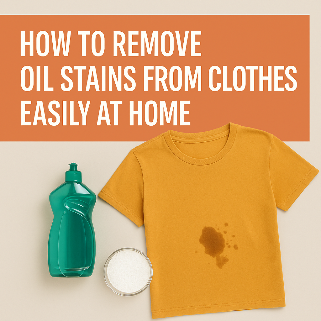 How to Remove Oil Stains from Clothes Easily at Home