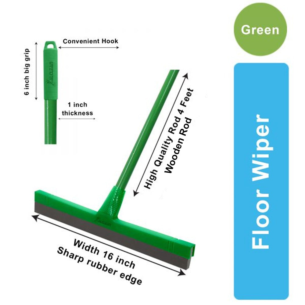 Wiper Set (Green) Wooden Rod