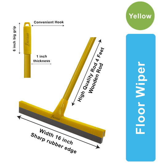 Wiper Set (Yellow) Wooden Rod