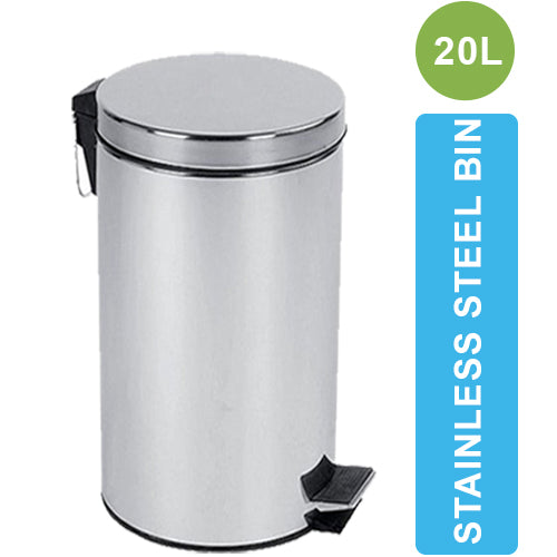 ASD-05-20L-Stainless Steel Dustbin with Pedal 20 Liter