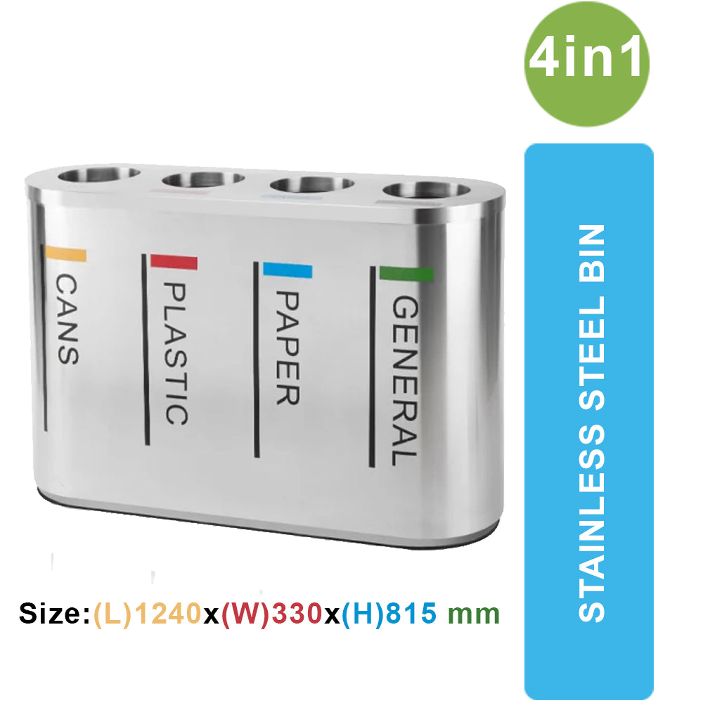 WN-002- 4in1 STEEL DUSTBIN