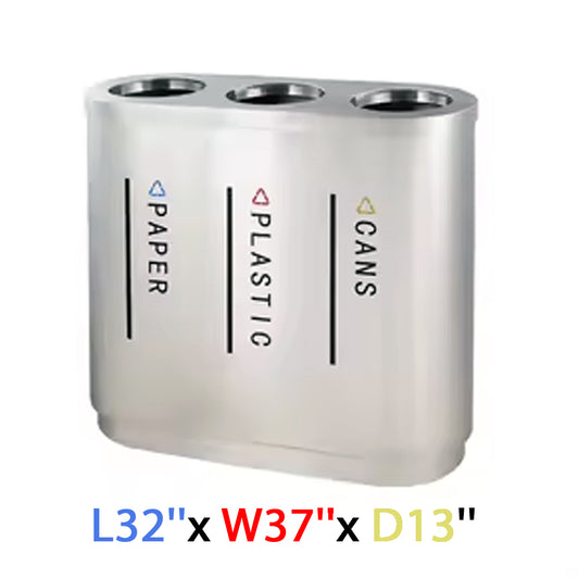 WN-001 - Stainless Steel 3-in-1 Dustbin