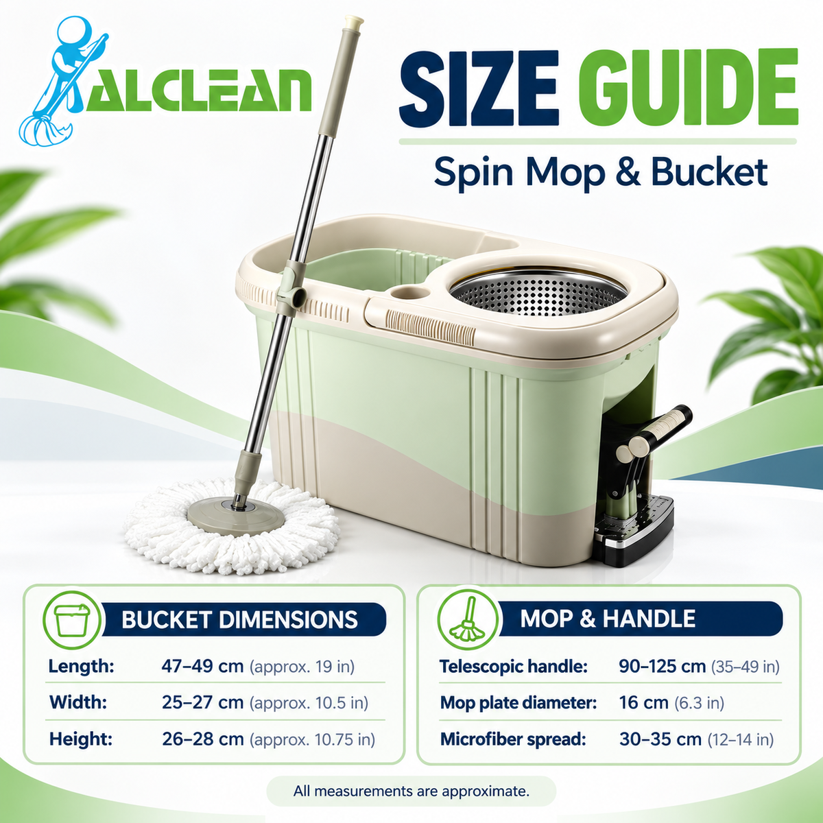 M016-B - Spin Mop Bucket with Padels