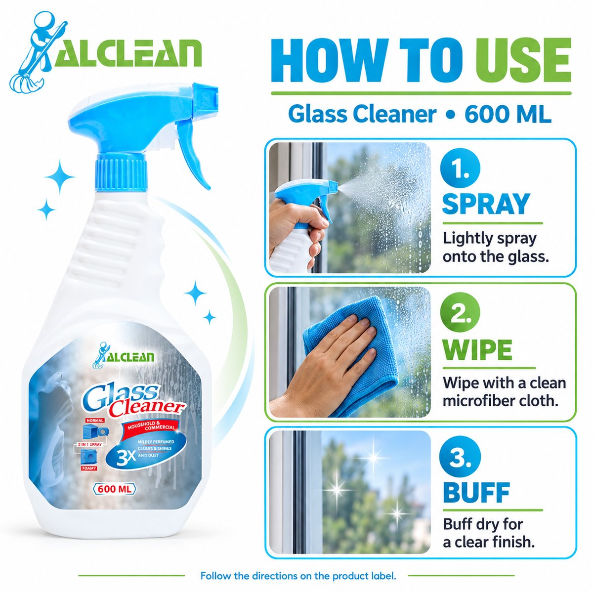GC-600ML-Glass Cleaner 600 ML