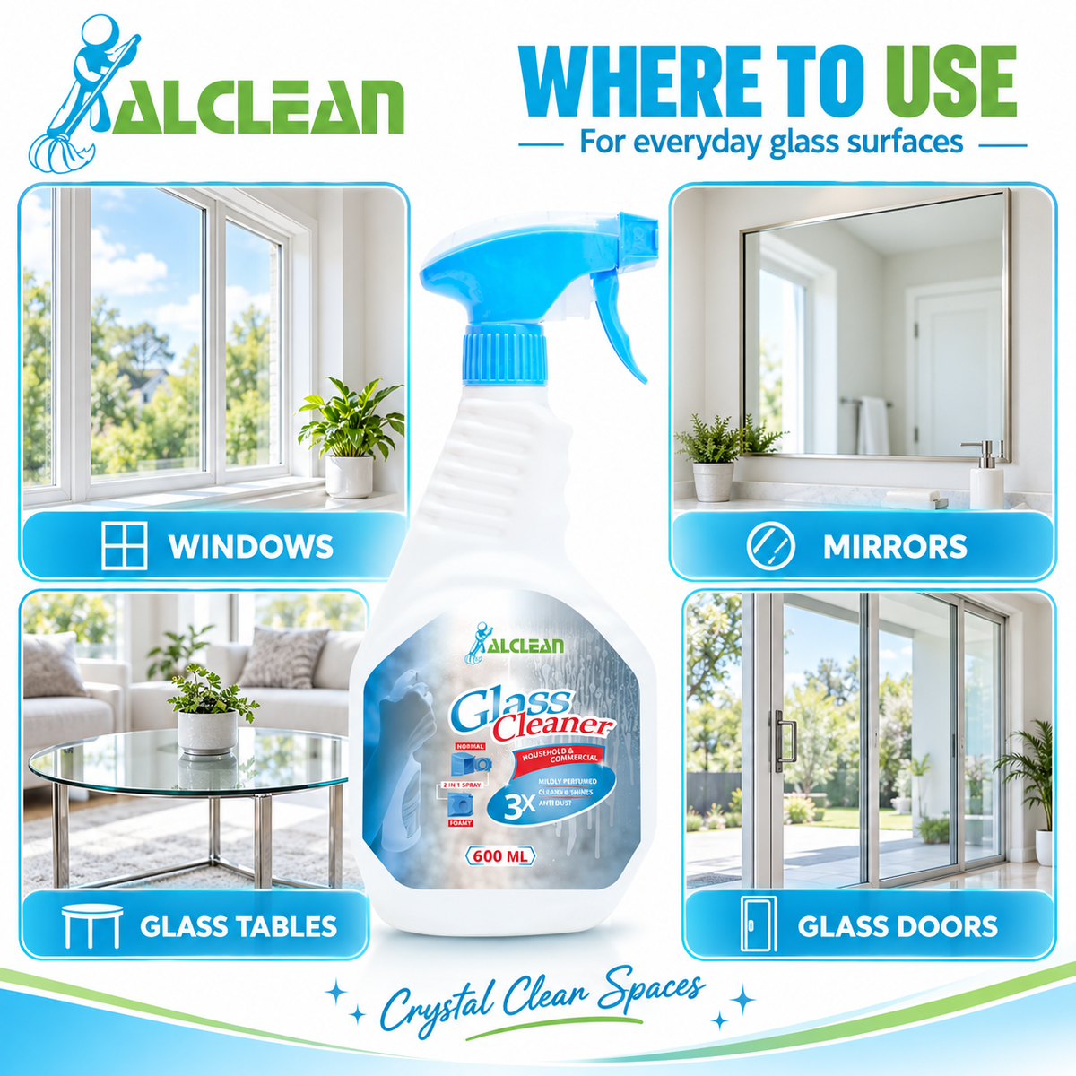 GC-600ML-Glass Cleaner 600 ML