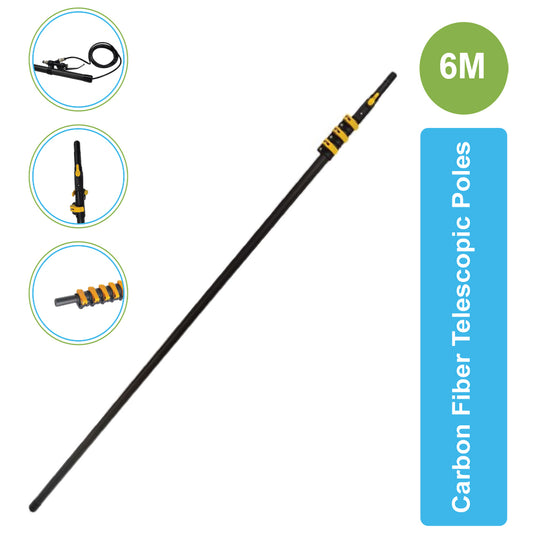 Extendable POLES FIBER - 6M