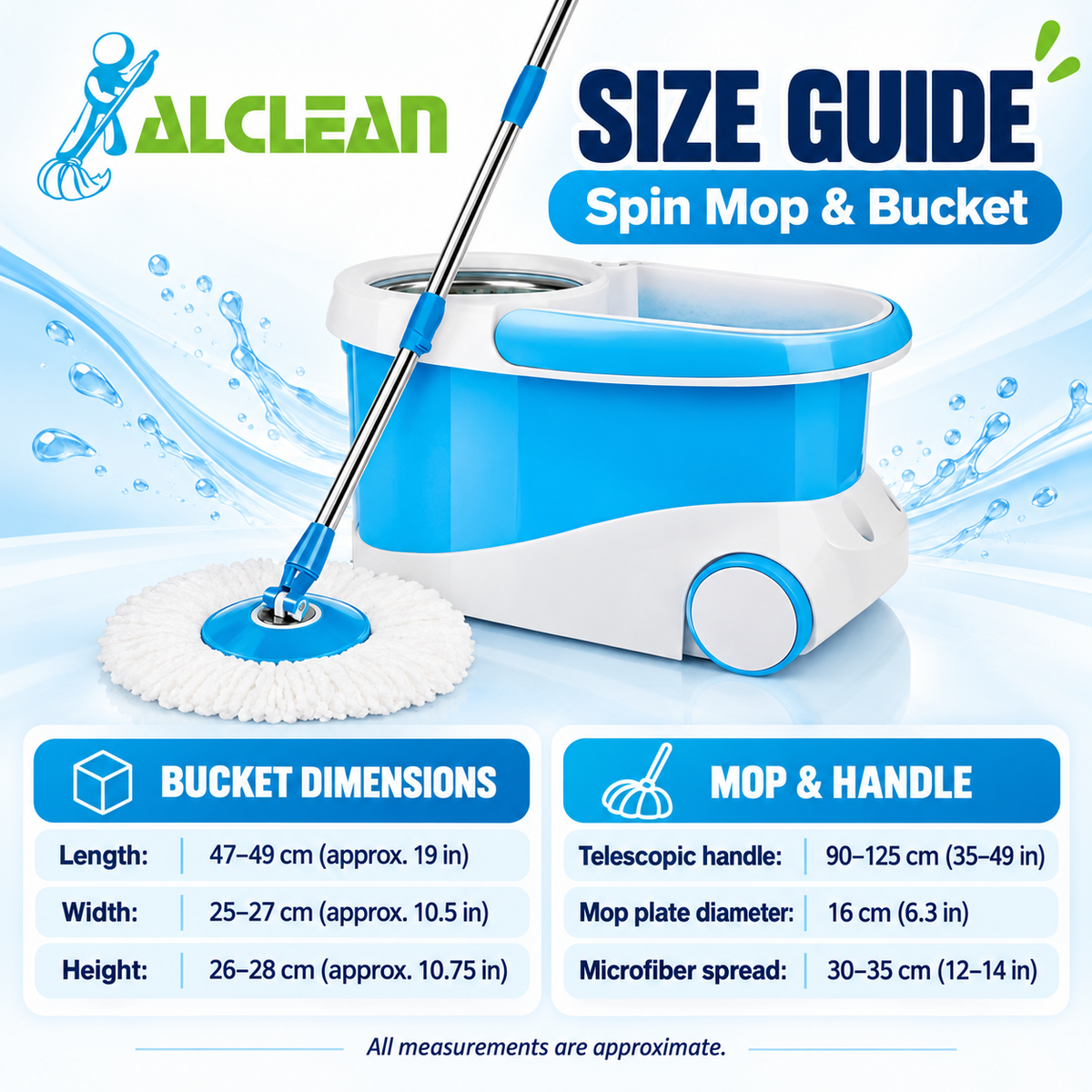 M-014B- Micro Fiber Spin Mop with Pedal