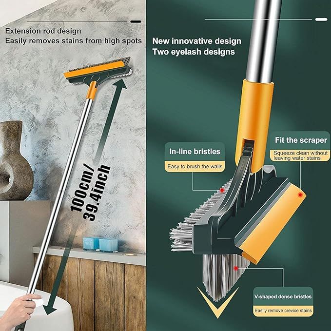 3566 - Bathroom Brush + Wiper DUAL