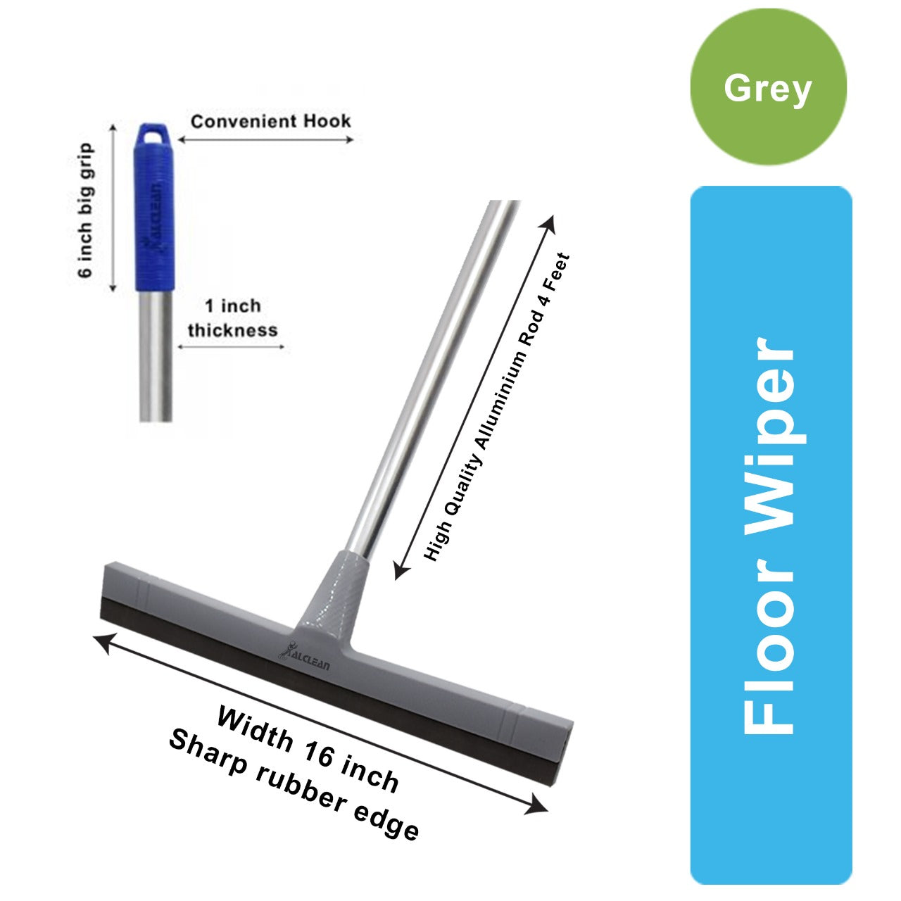 Wiper Set (Grey) Aluminium Rod